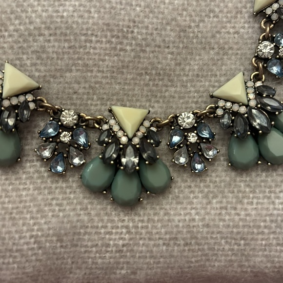 J Crew Blue & Gold Necklace - Picture 2 of 2